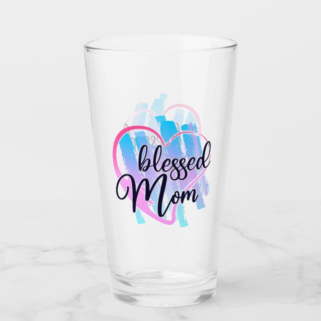 Blessed Mom  Glass (Front)