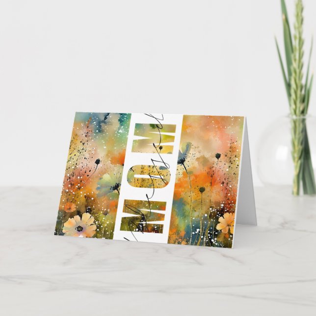 Blessed Mom Greeting Card (Front)