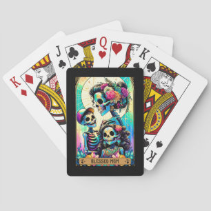 Blessed Mom Skeleton Women Tarot Poker Cards