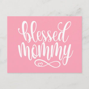 Blessed Mommy Mother's Day Quote   Postcard
