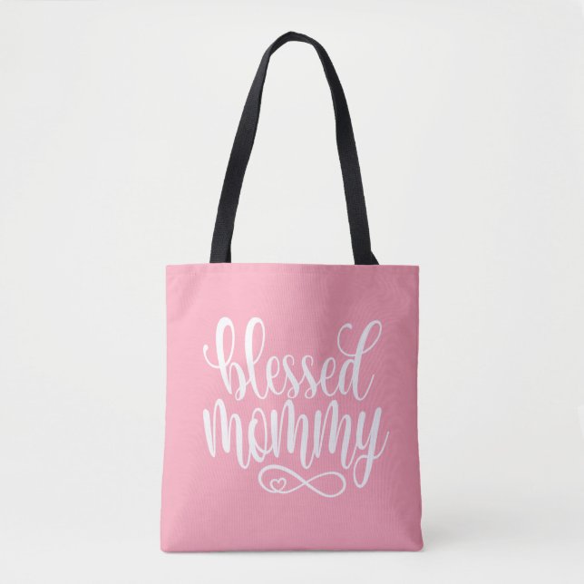 Blessed Mommy Mother's Day Quote | Tote Bag (Front)