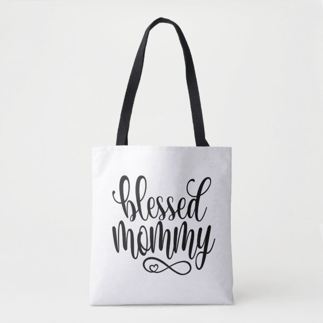 Blessed Mommy Mother's Day Quote | Tote Bag (Front)