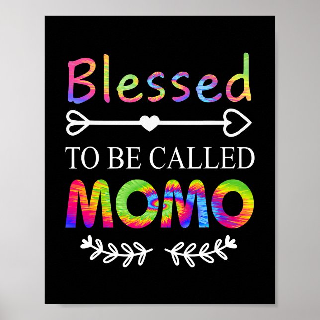 Blessed Momo Womens Blessed To Be Called Momo Poster (Front)