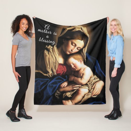 Blessed Mother Fleece Blanket