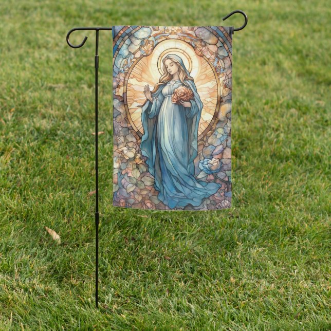 Blessed Mother Garden Flag (In SItu)