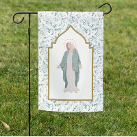 Blessed Mother Guadalupe Catholic Garden Flag