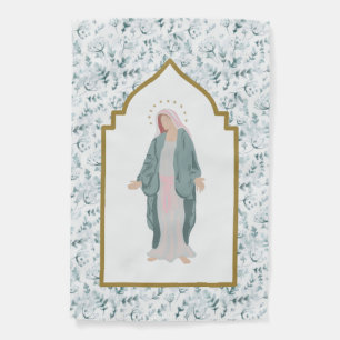 Blessed Mother Guadalupe Catholic Garden Flag