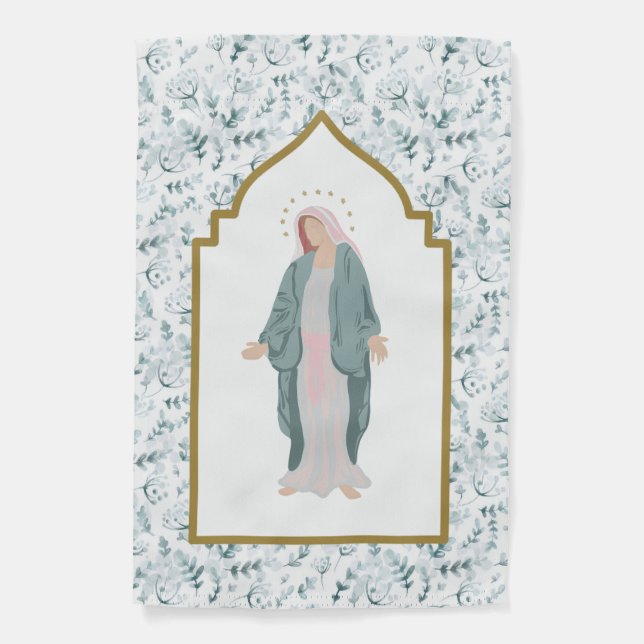 Blessed Mother Guadalupe Catholic Garden Flag (Front)