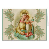 Blessed Mother holding the Child Jesus Globe (Front Horizontal)
