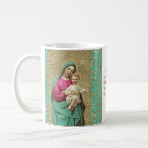 Blessed Mother holding the Child Jesus Prayer Coffee Mug