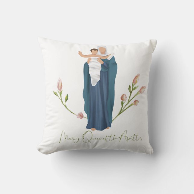Blessed Mother, Home Decor, Pillows (Front)