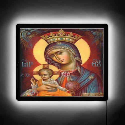 Blessed Mother LED Sign