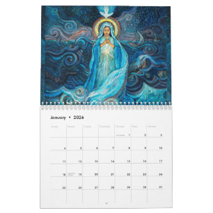 Blessed Mother Mary Calendar of Catholic images
