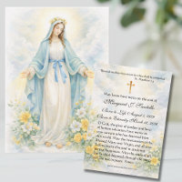 Blessed Mother Mary  Catholic Funeral Memorial 