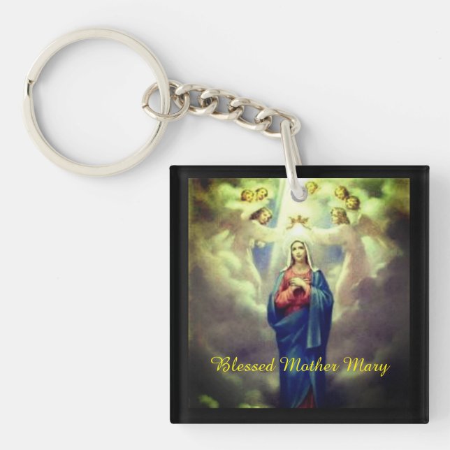Blessed Mother Mary Keychain (Front)