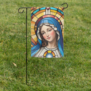 Blessed Mother Mary Lady of Grace - Virgin Mary Garden Flag