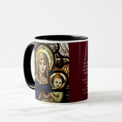 Blessed Mother Memorare Prayer Catholic Mug