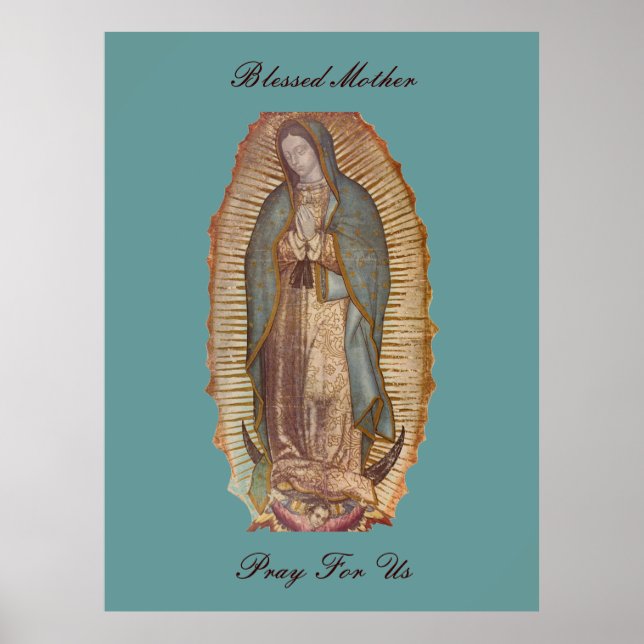 BLESSED MOTHER PRAY FOR US (EXTRA LARGE 40X53) POSTER (Front)