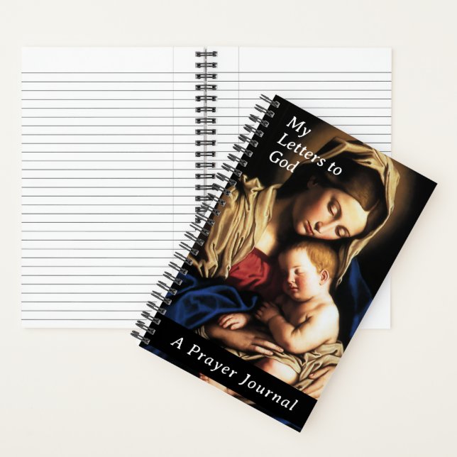 Blessed Mother Prayer Journal Spiral Notebook (Inside)