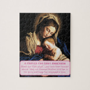 Blessed Mother with Christ Child baby boy Keepsake Jigsaw Puzzle