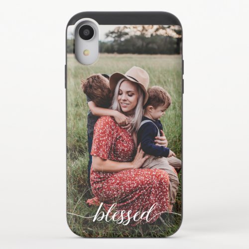 Blessed Mothers Personalized Photo Phone Case iPhone XR Slider Case