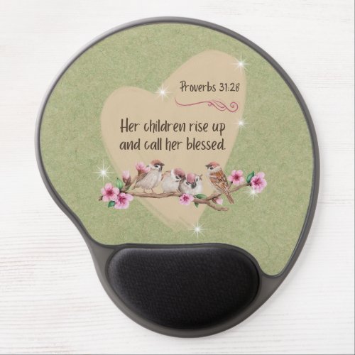 Blessed Mothers _ Proverbs 3128 Gel Mouse Pad
