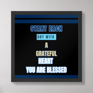 Blessed Motivational Quote Poster
