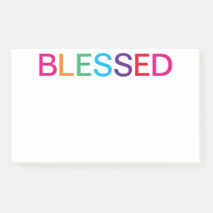 Blessed Multi Colored Post-it Notes