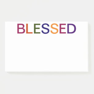 Blessed Multi Colored Post-it Notes