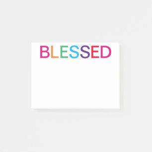 Blessed Multi Colored Post-it Notes