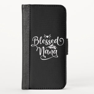 Blessed Nana And Great Grandma iPhone X Wallet Case