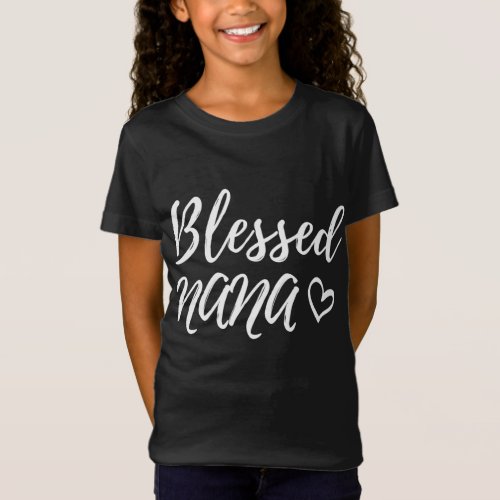 Blessed Nana Grandma Christmas Family Matching T_Shirt