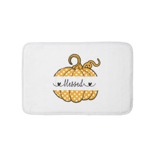 Blessed Nana Pumpkin Art Thanksgiving Halloween Bath Mat