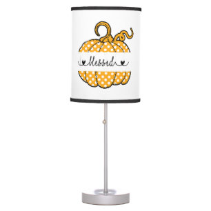 Blessed Nana Pumpkin Art Thanksgiving Halloween Table Lamp