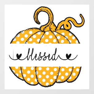 Blessed Nana Pumpkin Art Thanksgiving Halloween Wall Decal