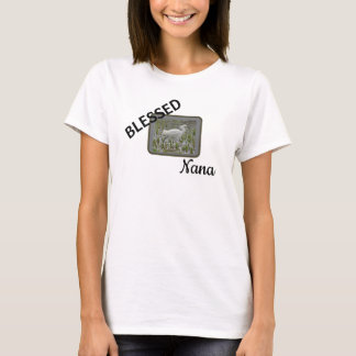 Blessed Nana White Egret Nature Photo T-Shirt