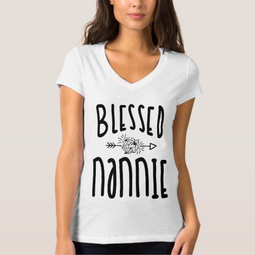 Blessed Nannie Shirt Mothers Day Gifts