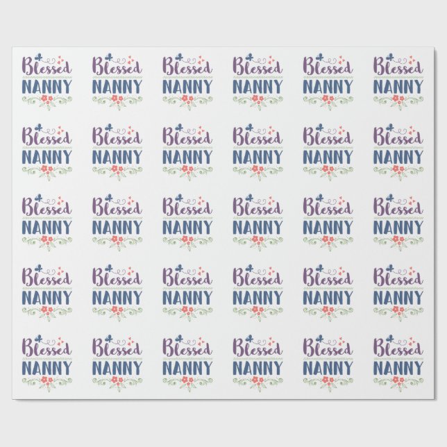 Blessed Nanny Wrapping Paper (Flat)