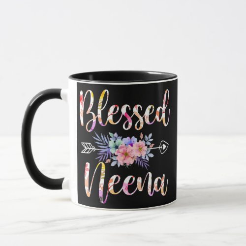 Blessed Neena Mothers Day Floral Funny  Mug