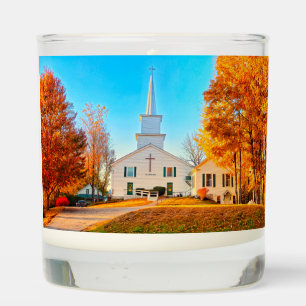Blessed NH church in autumn Scented Candle