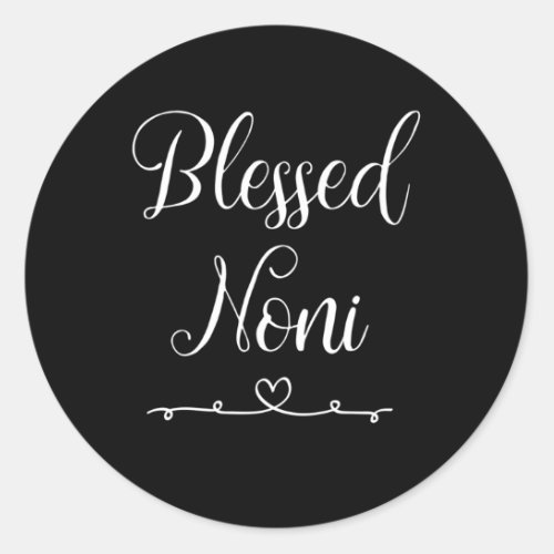 Blessed Noni Classic Round Sticker