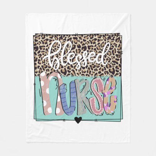 Blessed nurse   fleece blanket