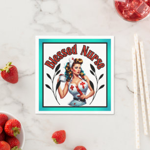 Blessed Nurse Pinup Napkins
