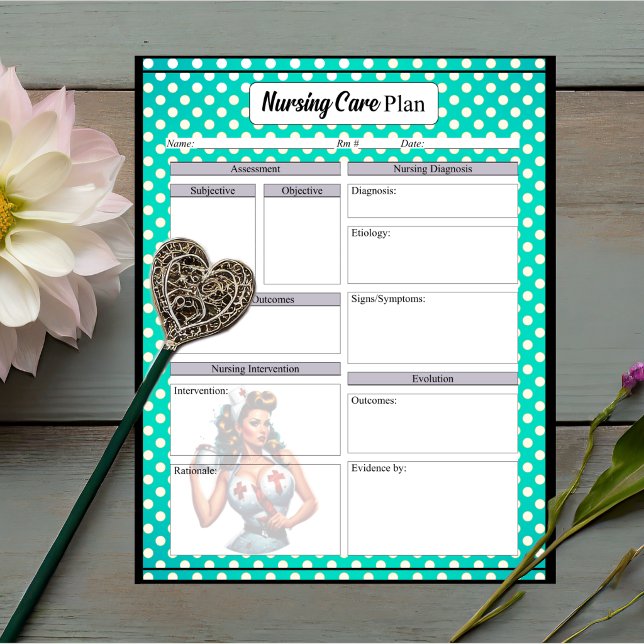 Blessed Nurse Pinup_ Nursing Care Plan Notepad (Creator Uploaded)