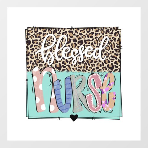 Blessed nurse   wall decal 