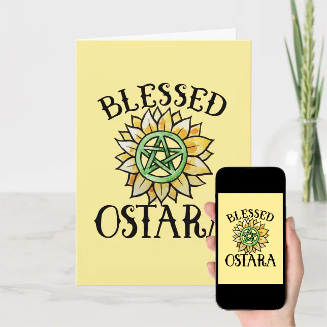 Blessed Ostara Card | Zazzle