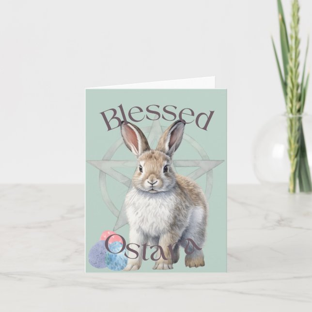 Blessed Ostara Greeting Card (Front)