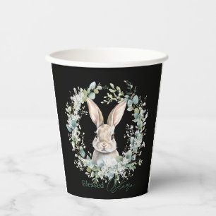 Blessed Ostara Rabbit Spring Easter Paper Cups