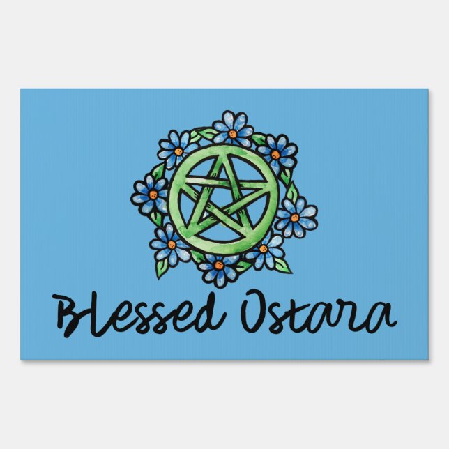 Blessed Ostara Sign (Front)