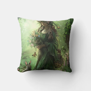 Blessed Ostara Throw Pillow